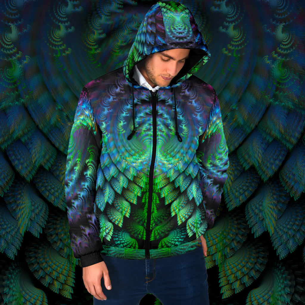 Store Tropical Hawaii Men's Hooded Puffer Jacket