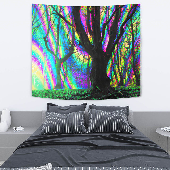 Psychedelic Trees Tapestry | Hubert S