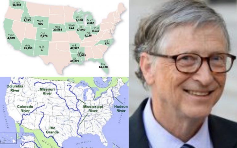 Bill Gates is Now the Largest Owner of American Farmland, Located Along America’s Most Important Rivers