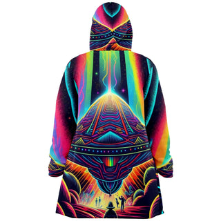 VISITORS Microfleece Cloak -PSYCHEDELIC POUR HOUSE