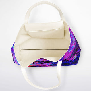 Psychedelic Rainbow Shopper Tote Bag - Psychedelic Pour House