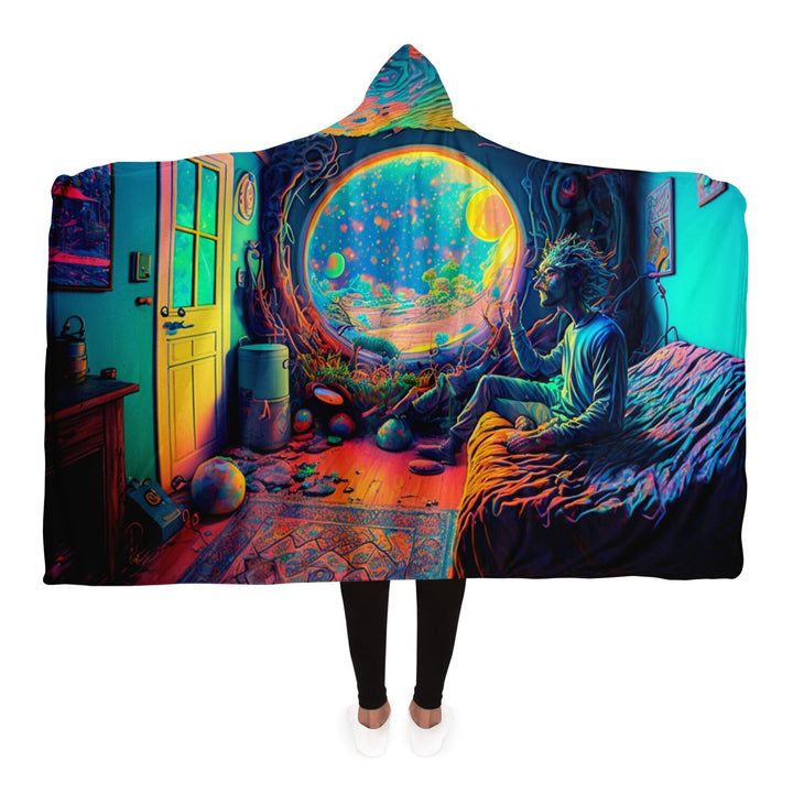 SOLITUDE Hooded Blanket - ACIDMATH AI