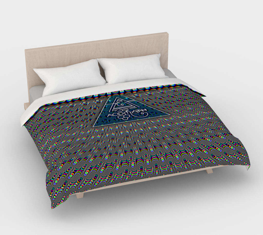 AcidMath Psych Waves | Duvet Cover | PatternNerd