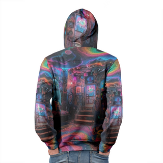 KITTY ROOM Men's Pullover Hoodie | ACIDMATH AI