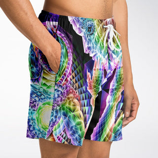 GIFTS OF NATURE Athletic Shorts - SALVIA DROID