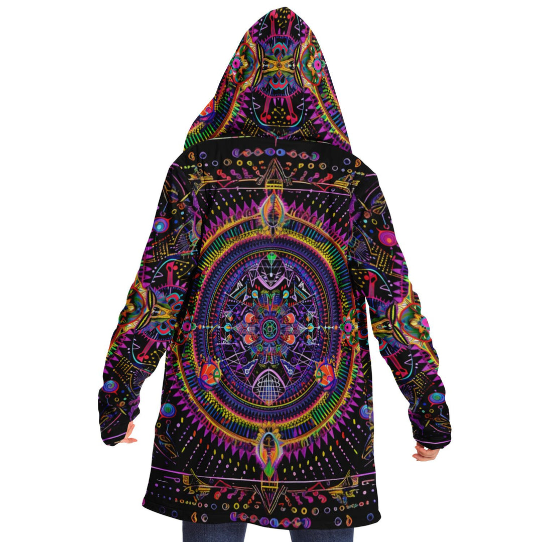 Mandala Microfleece Cloak - Acidmath AI