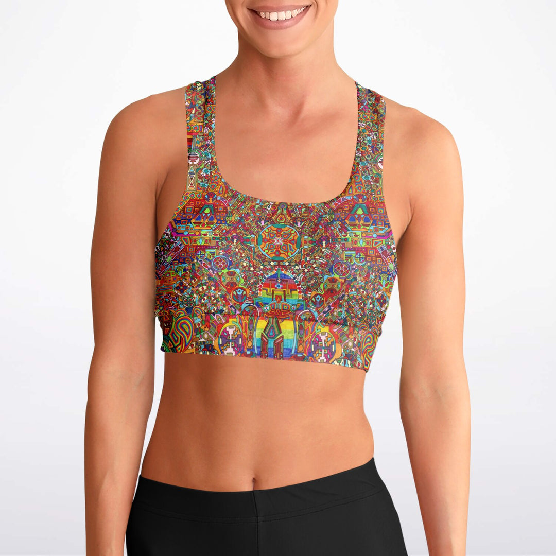 MANDALA Padded Sports Bra - LACHLAN WARDLAW