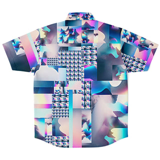 Short Sleeve Button Down Shirt - AOP