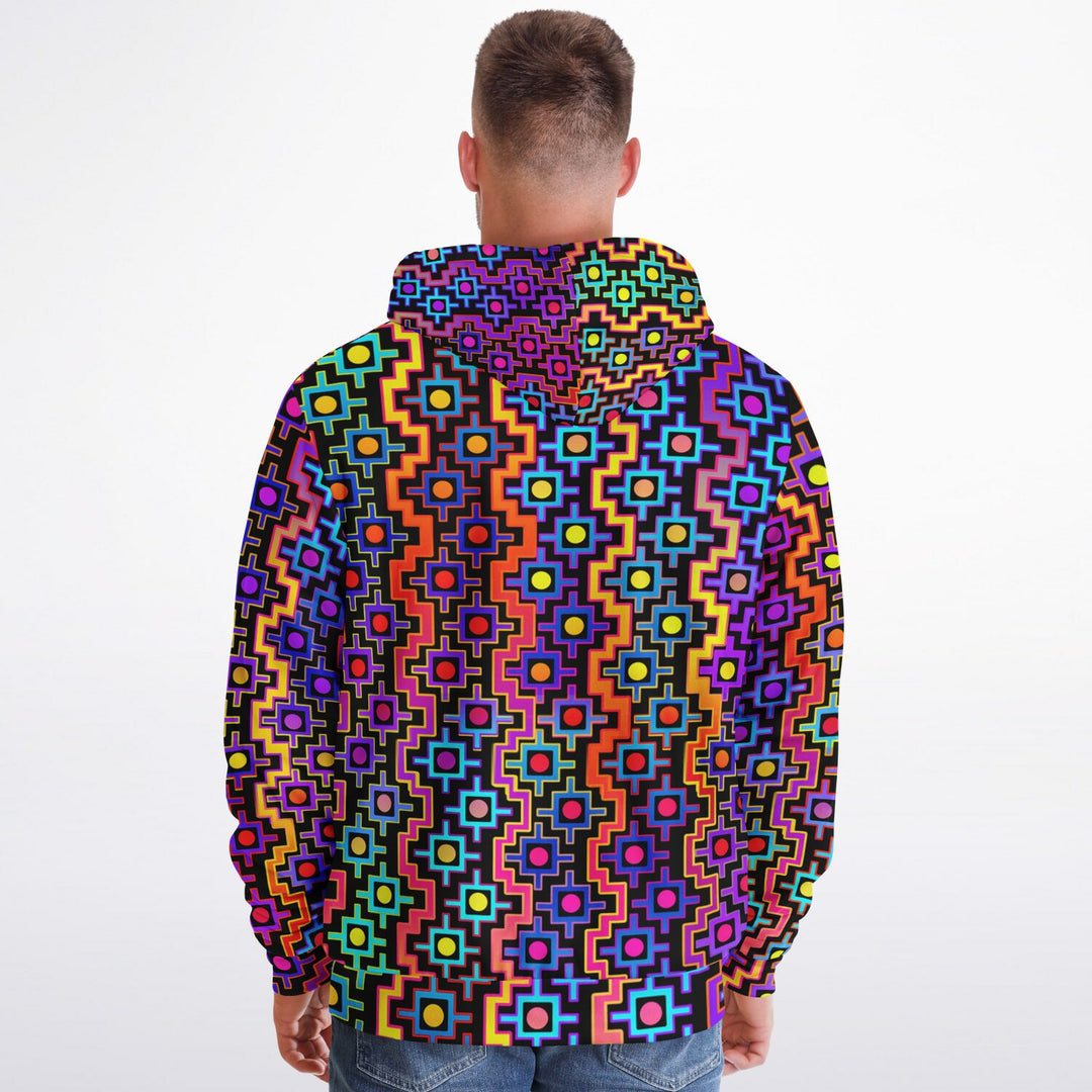 RAINBOW HEALING Microfleece Ziphoodie - HAKAN HISIM