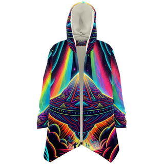 VISITORS Microfleece Cloak -PSYCHEDELIC POUR HOUSE