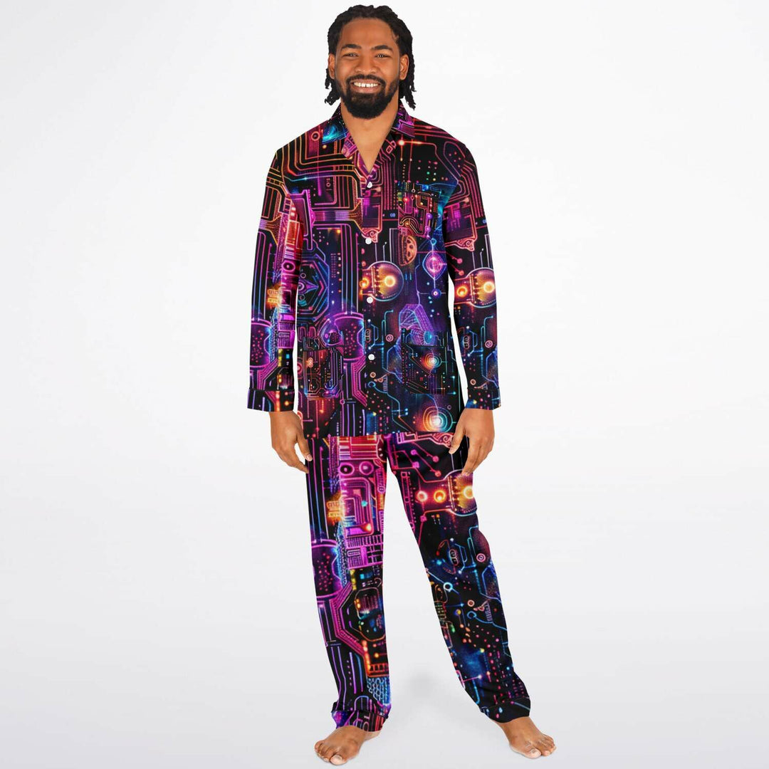 GRIDHYPE Men's Satin Pajamas