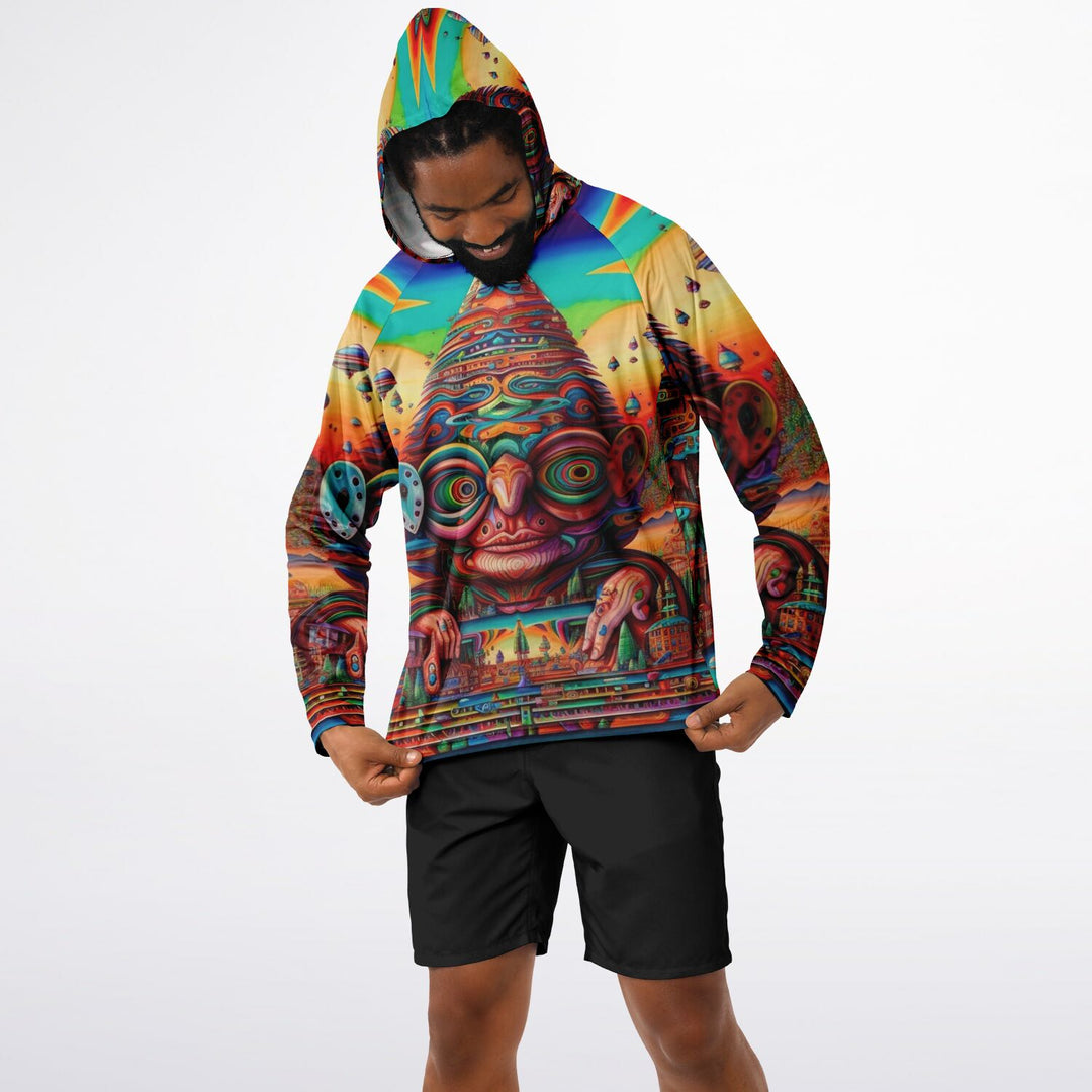 DMT ELF Men's Long Sleeve Hooded Performance Shirt