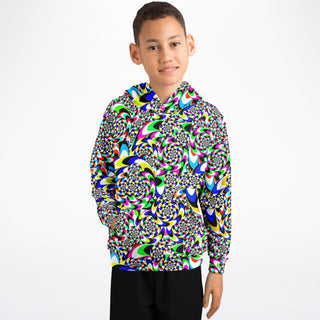 OPTICAL Athletic Kids Hoodie - AOP | ARTDESIGNWORKS