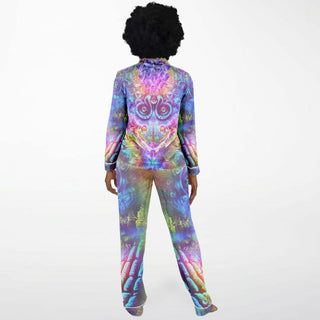 BUTTERLY Women's Satin Pajamas -| SALVIA DROID