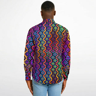 RAINBOW HEALING Long Sleeve Button Down Shirt - AOP | HAKAN HISIM