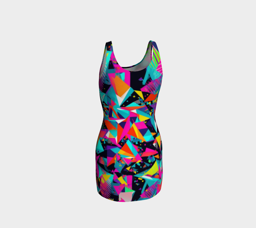 FRAGMENTS BODYCON DRESS  | ACIDMATH AI