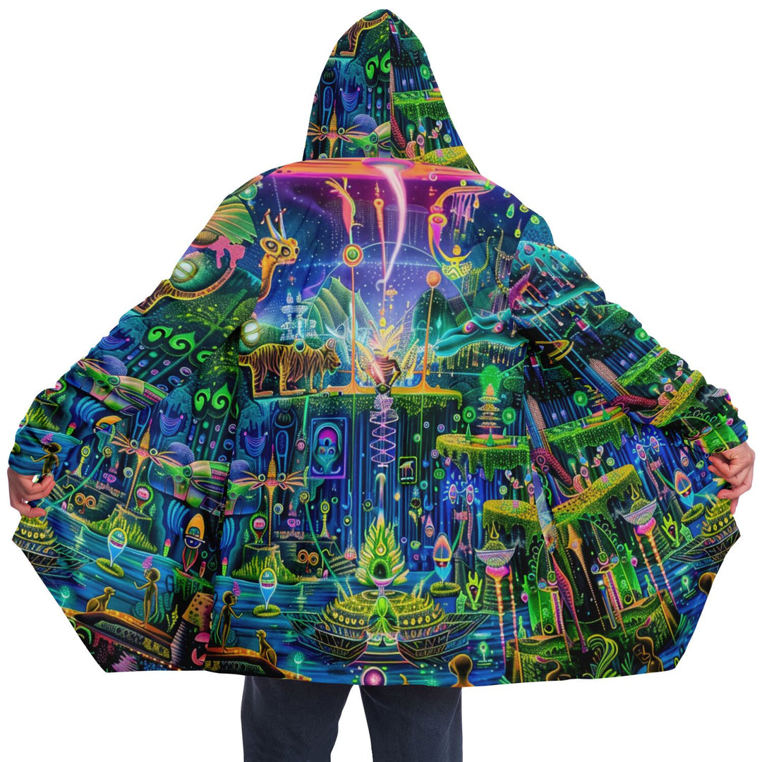 MOTHER AYA Microfleece Cloak - ACIDMATH AI