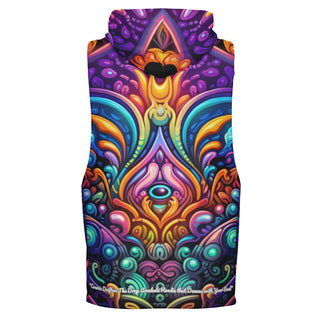 COSMIC DRIFTER Drop Armhole Hoodie | ACIDMATH AI