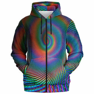 PSY SPIRAL Fashion Zip-Up Hoodie
