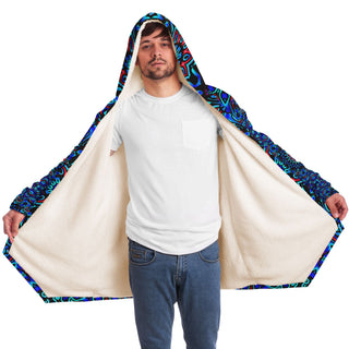 Ocean Flow - Imran -Microfleece Cloak - AOP