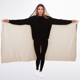 PADWAN Hooded Blanket Sherpa - SALVIA DROID
