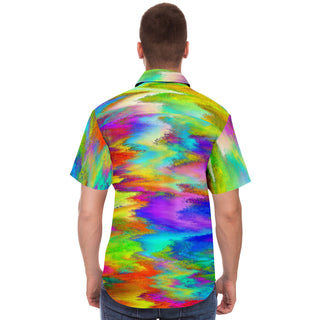 SATURATION Short Sleeve Button Down Shirt - ROBERT HRUSKA