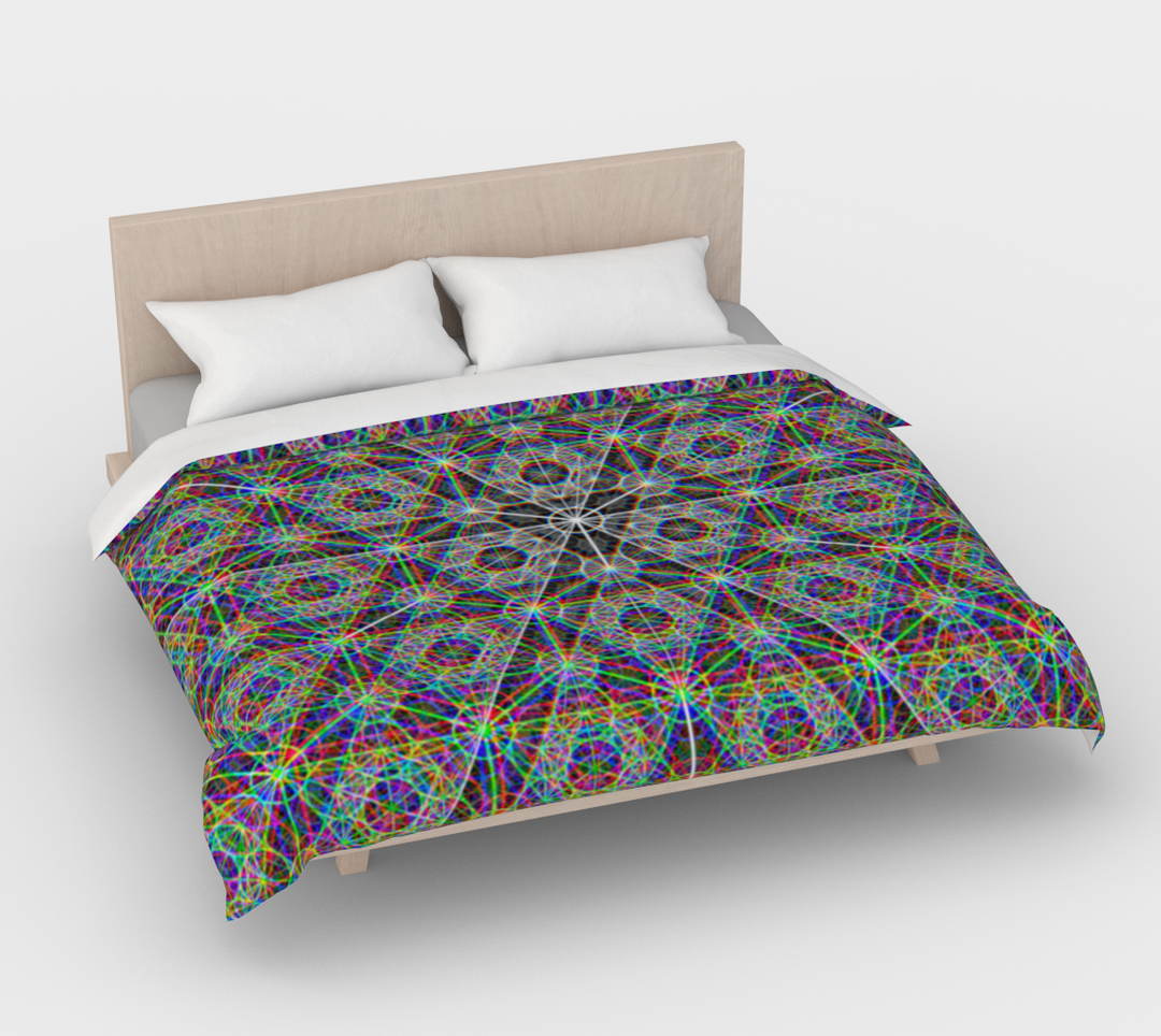 Metatrons Chromatic | Duvet Cover | PatternNerd