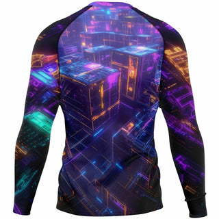 DMT CUBIC DIMENSION Men's Rashguard - ACIDMATH AI