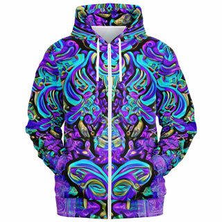 MYSTIC SWIRL Fashion Zip-Up Hoodie