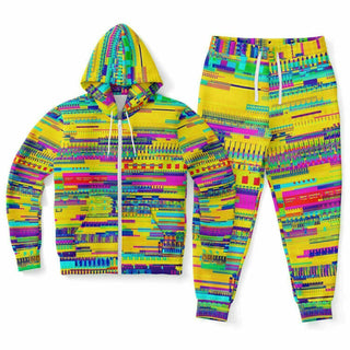 GLITCH SUBMARINE Fashion Ziphoodie & Jogger - AOP | ARTDESIGNWORKS