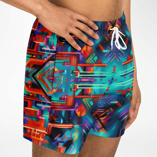 HEX Swim Trunks Men - ACIDMATH AI x LACHLAN WARDLAW
