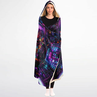 NIGHTDINNER Hooded Blanket Micro Fleece