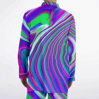 TANGERINE Men's Satin Pajamas  | Psychedelic Pour House