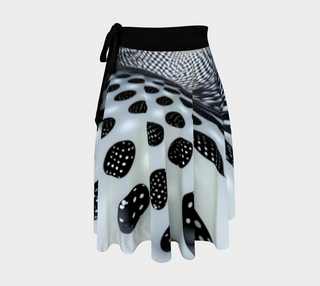 OPTICAL WRAP SKIRT