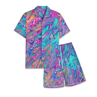SPLASH Men's All-Over-Print Hawiian Shirt Sets Artdesignworks