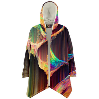 COSMIC SLICE Microfleece Cloak - Psychedelic Pour House