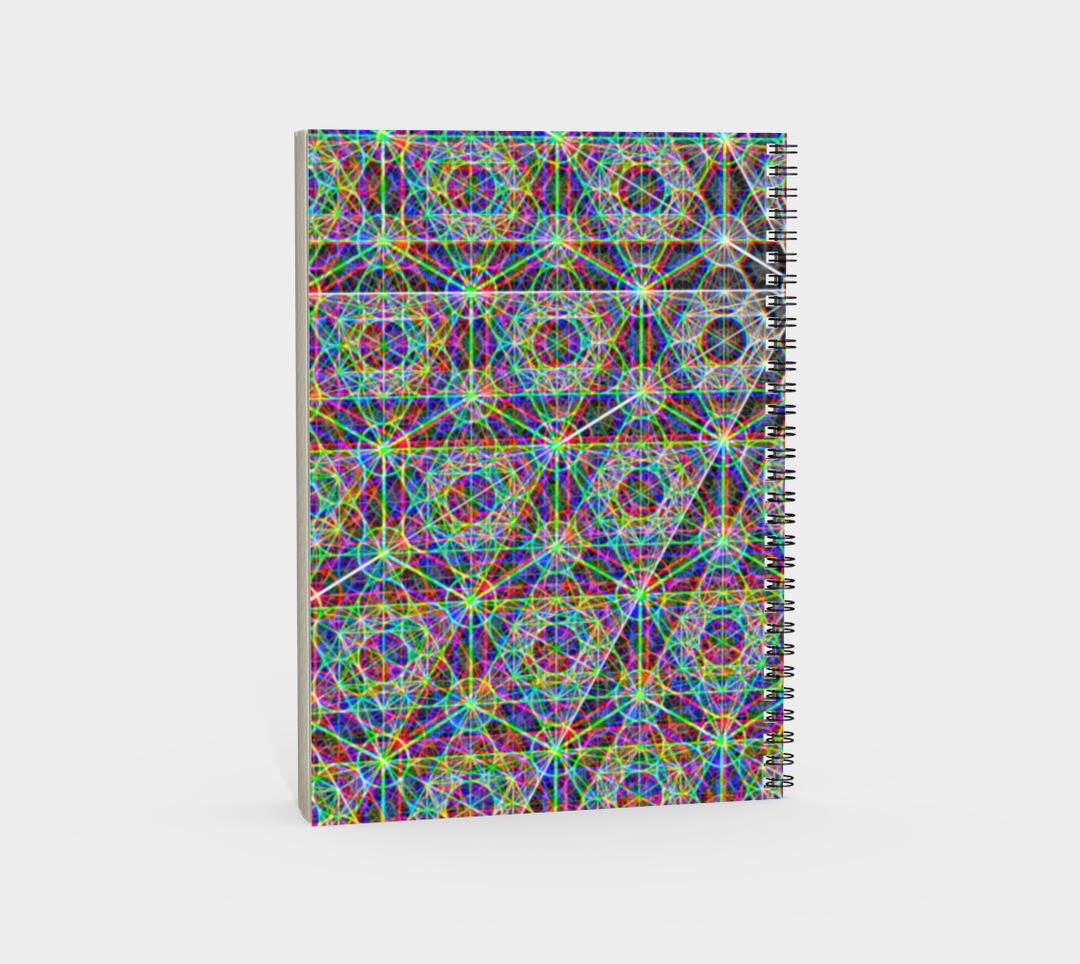 Metatrons Chromatic | Spiral Notebook | PatternNerd