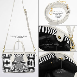 ZEBRA LINES Leather Tote Bag - Hubert Solczynski