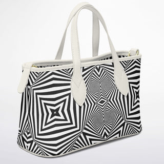 ZEBRA LINES Leather Tote Bag - Hubert Solczynski