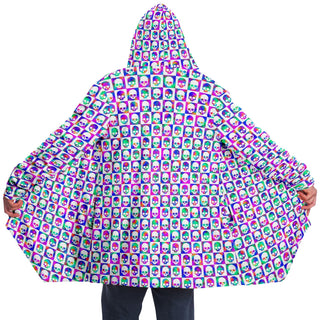 PSY SKULL Microfleece Cloak - AOP | ARTDESIGNWORKS