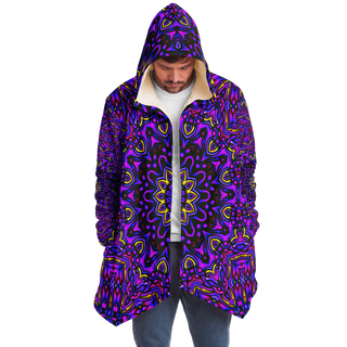 Fuchsia Fields - Imran -Microfleece Cloak - AOP