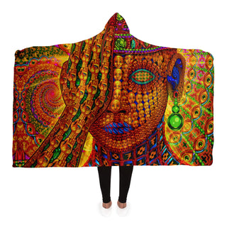 OVERCLOCKED Hooded Blanket - AOP | SALVIA DROID