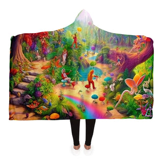 SUNDAY MORNING Hooded Blanket - AOP | ACIDMATH AI