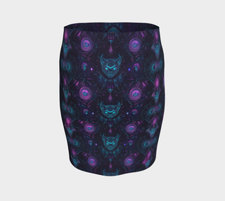 NEON BEARS FITTED SKIRT