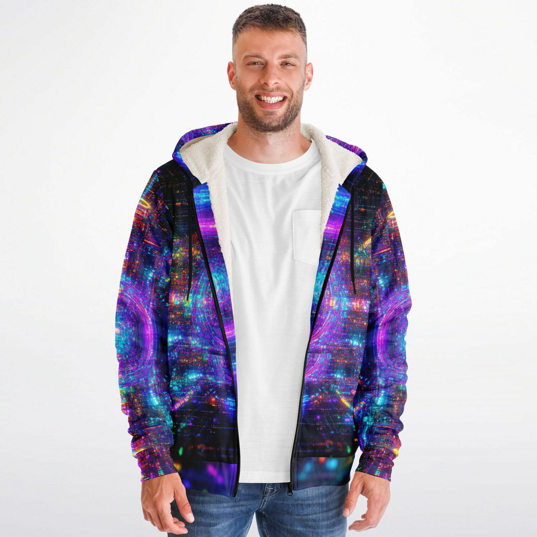 ZOOMER Microfleece Ziphoodie - ACIDMATH AI