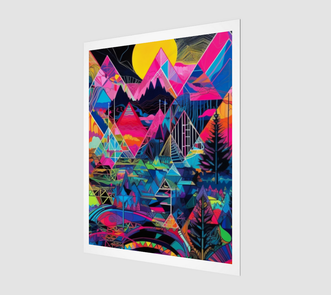 TROPICAL LINES PRINT | ACIDMATH AI