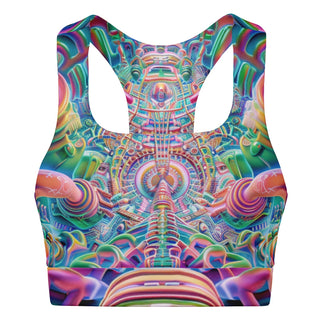 HYPERSPACE Padded Sports Bra - ACIDMATH AI