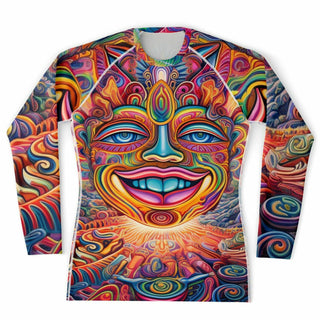 SUN GOD Men's Rashguard - ACIDMATH AI