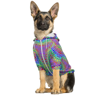 PSY DOTS Fashion Dog Zip-Up Hoodie - Psychedelic Pour House