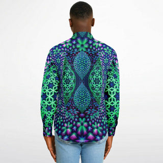 HALLWAY Long Sleeve Button Down Shirt - AOP | PSYPEPPER